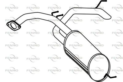  P27041 FENNO Глушитель выхлопных газов конечный