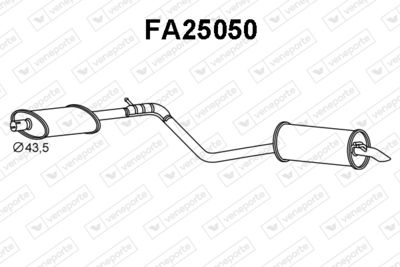  FA25050 VENEPORTE Глушитель выхлопных газов конечный