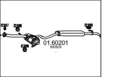  0160201 MTS Глушитель выхлопных газов конечный