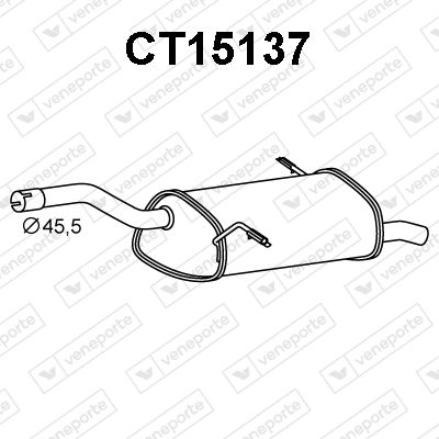  CT15137 VENEPORTE Глушитель выхлопных газов конечный