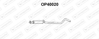  OP40020 VENEPORTE Средний глушитель выхлопных газов