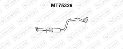  MT75329 VENEPORTE Средний глушитель выхлопных газов