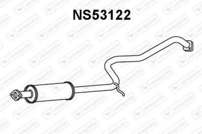  NS53122 VENEPORTE Средний глушитель выхлопных газов