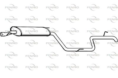  P3710 FENNO Глушитель выхлопных газов конечный