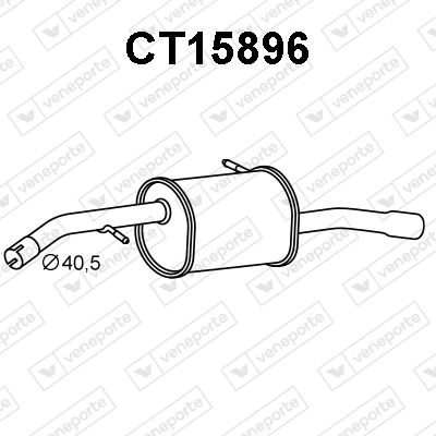  CT15896 VENEPORTE Глушитель выхлопных газов конечный