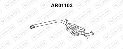  AR01103 VENEPORTE Предглушитель выхлопных газов