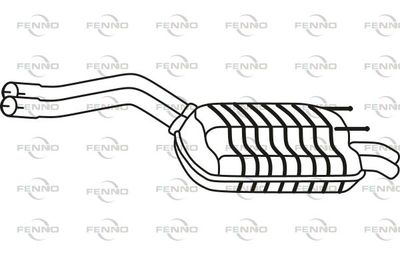  P3792 FENNO Глушитель выхлопных газов конечный