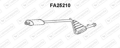  FA25210 VENEPORTE Предглушитель выхлопных газов