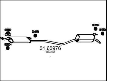  0160976 MTS Глушитель выхлопных газов конечный