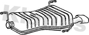  210494 KLARIUS Глушитель выхлопных газов конечный