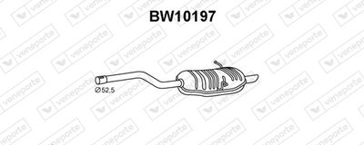  BW10197 VENEPORTE Глушитель выхлопных газов конечный