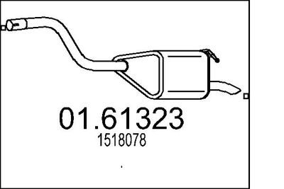  0161323 MTS Глушитель выхлопных газов конечный