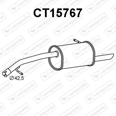  CT15767 VENEPORTE Глушитель выхлопных газов конечный