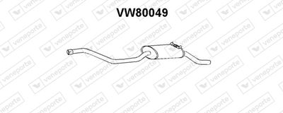  VW80049 VENEPORTE Глушитель выхлопных газов конечный