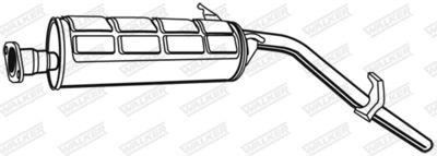  15834 WALKER Глушитель выхлопных газов конечный
