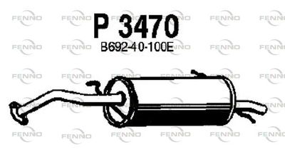  P3470 FENNO Глушитель выхлопных газов конечный