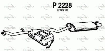  P2228 FENNO Глушитель выхлопных газов конечный