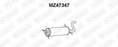  MZ47347 VENEPORTE Глушитель выхлопных газов конечный