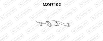  MZ47102 VENEPORTE Предглушитель выхлопных газов