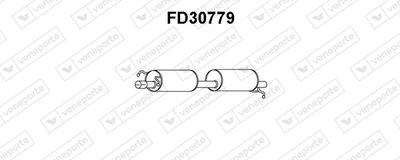  FD30779 VENEPORTE Глушитель выхлопных газов конечный