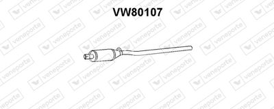  VW80107 VENEPORTE Предглушитель выхлопных газов