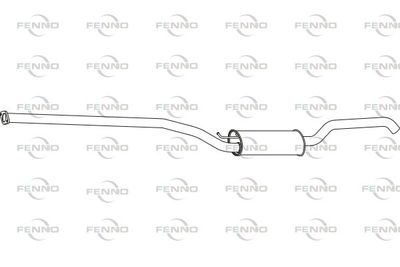  P23040 FENNO Глушитель выхлопных газов конечный