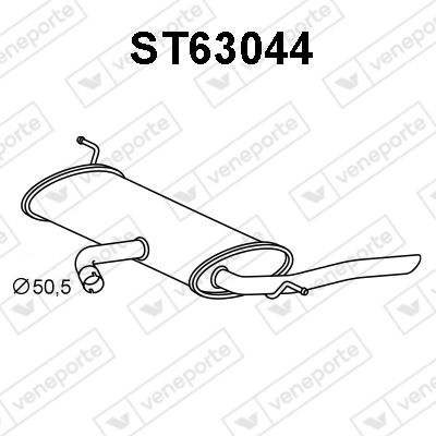  ST63044 VENEPORTE Глушитель выхлопных газов конечный