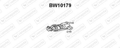  BW10179 VENEPORTE Средний глушитель выхлопных газов