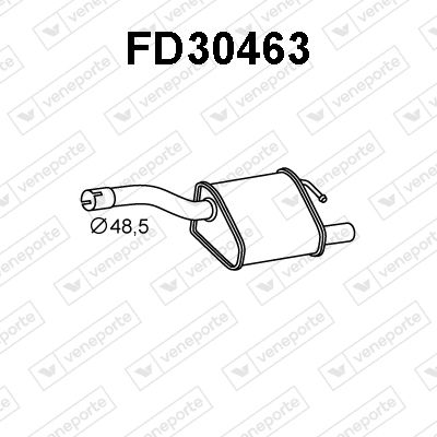  FD30463 VENEPORTE Глушитель выхлопных газов конечный