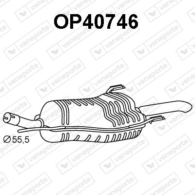  OP40746 VENEPORTE Глушитель выхлопных газов конечный