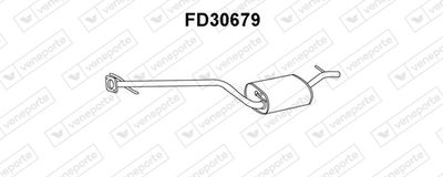  FD30679 VENEPORTE Средний глушитель выхлопных газов