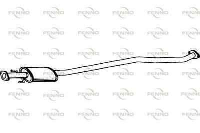  P3142 FENNO Средний глушитель выхлопных газов