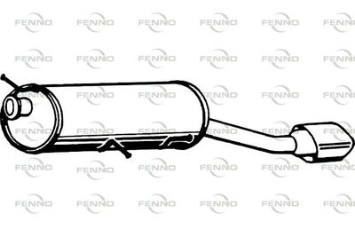  P4851 FENNO Глушитель выхлопных газов конечный
