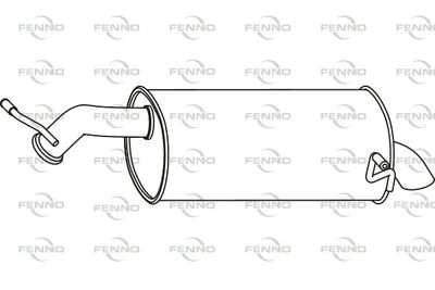  P46003 FENNO Глушитель выхлопных газов конечный
