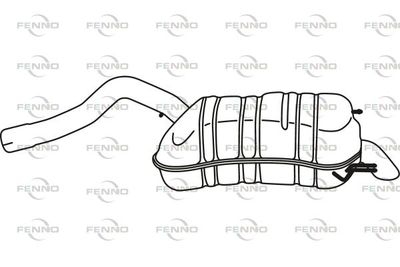  P22031 FENNO Глушитель выхлопных газов конечный