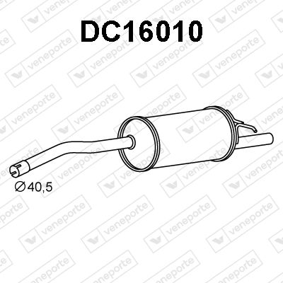  DC16010 VENEPORTE Глушитель выхлопных газов конечный