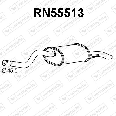  RN55513 VENEPORTE Глушитель выхлопных газов конечный