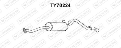  TY70224 VENEPORTE Глушитель выхлопных газов конечный