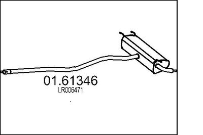  0161346 MTS Глушитель выхлопных газов конечный