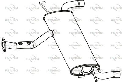  P2991 FENNO Глушитель выхлопных газов конечный