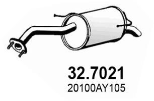  327021 ASSO Глушитель выхлопных газов конечный