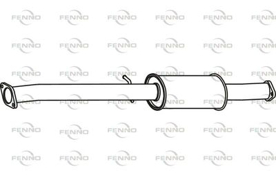  P23111 FENNO Средний глушитель выхлопных газов