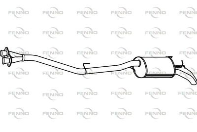  P3729 FENNO Глушитель выхлопных газов конечный