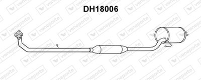  DH18006 VENEPORTE Предглушитель выхлопных газов