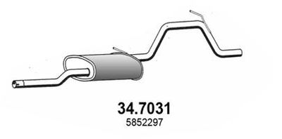 347031 ASSO Глушитель выхлопных газов конечный