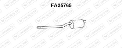  FA25765 VENEPORTE Средний глушитель выхлопных газов