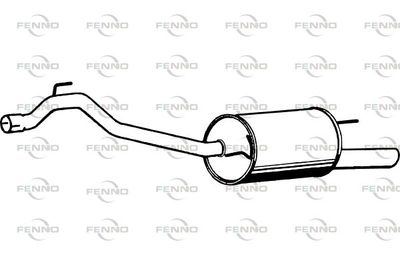  P7553 FENNO Глушитель выхлопных газов конечный