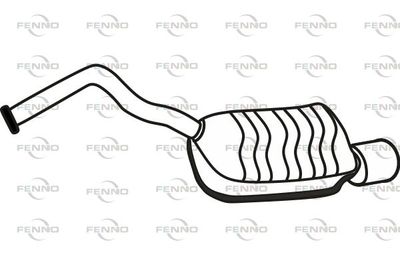  P3191 FENNO Глушитель выхлопных газов конечный