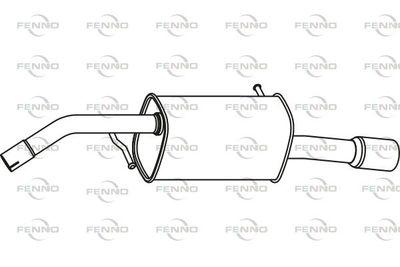  P17014 FENNO Глушитель выхлопных газов конечный