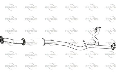  P9045 FENNO Средний глушитель выхлопных газов